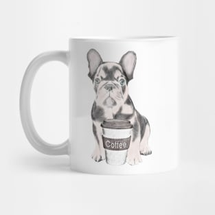 French Bulldog With Coffee Cup Mug